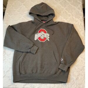 Champion‎ Ohio State Buckeyes Mens XL Gray Hoodie Athletic Apparel